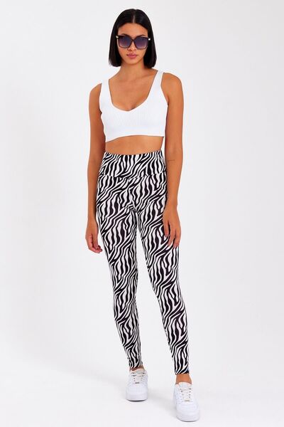 ESPİNA High Waist Women's Leggings - Lycra Viscose, Gathering Feature