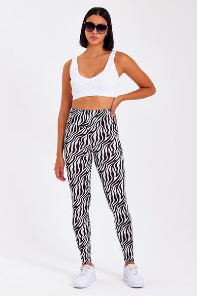 ESPİNA High Waist Women's Leggings - Lycra Viscose, Gathering Feature