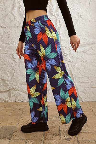 ESPİNA Pantaloni de sport sezonieri imprimați pentru femei, cu buzunar lat, cu talie elastică