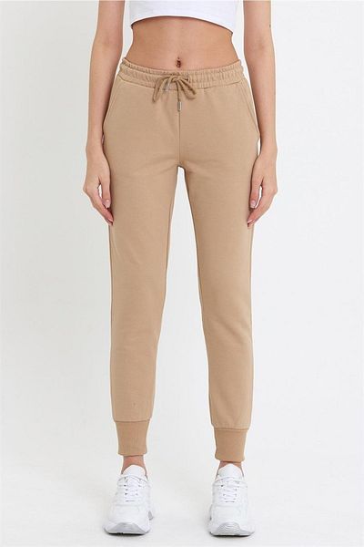 ESPİNA Γυναικείο Jogger Sweatpants Mink με ελαστικά πόδια με 2 νήματα