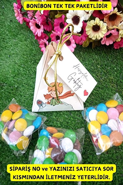 Emtory Home 20 Adet Küçük Prens Piramit Kutulu Hediyelik Bonibon - Bebek Hedi...
