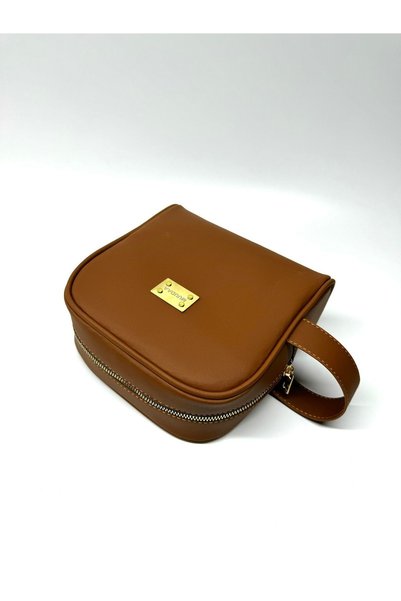 Muudaa Bags Personal Care Shaving and Travel Bag Medium Size Handbag Brown