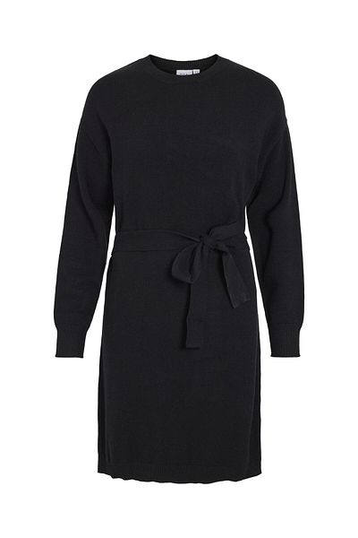 VILA Strickkleid mit kurzem Gürtel