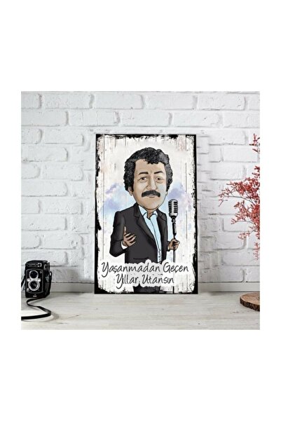 Hayal Poster Müslüm Gürses Retro Ahşap Poster