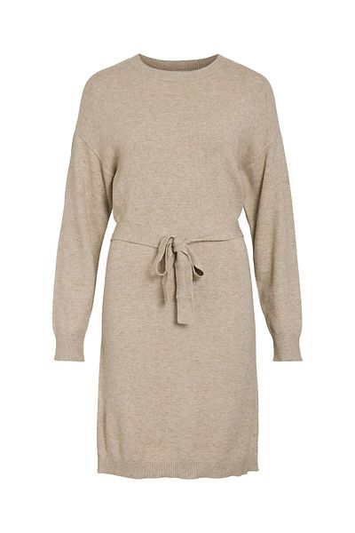VILA Strickkleid Kurzes Gürtel