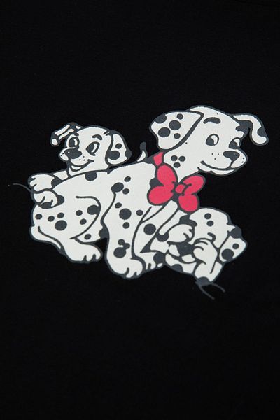 koza iç giyim Set de pijamale de damă din bumbac, cu model dalmatian