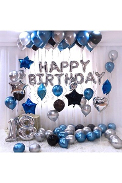 CAVAŞ sun hat 18 Yaş Doğum Günü Balonu Doğum Günü Seti