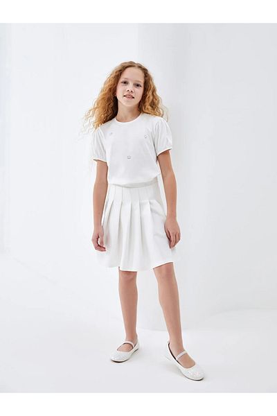 LC Waikiki Fustă fetiță plisată cu talie elastică LCW Kids