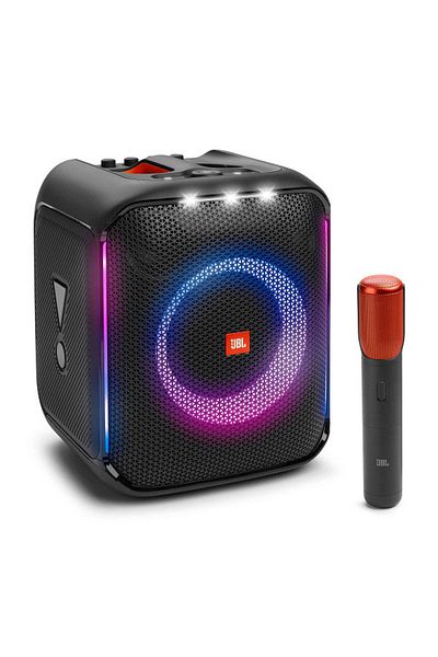 JBL بارتي بوكس ​​إنكور مكبر صوت محمول مع ميكروفون - أسود