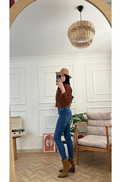 VEGA Pantaloni skinny din lycra, cu talie înaltă, până la gleznă