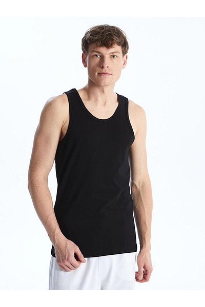 LC Waikiki Men's U-Neck Combed Cotton Tank Top