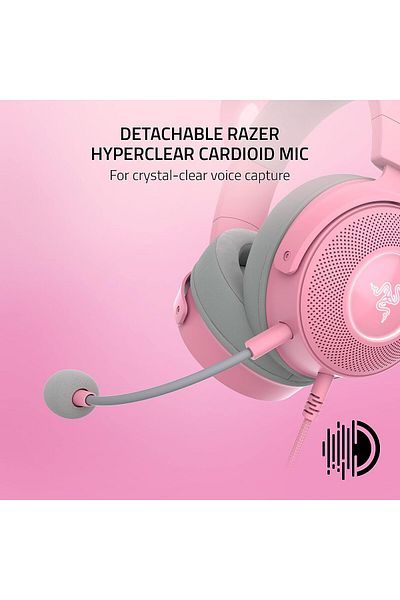 RAZER Kraken Kitty V2 Pro Wired RGB Headset with Interchangeable Ears - Black