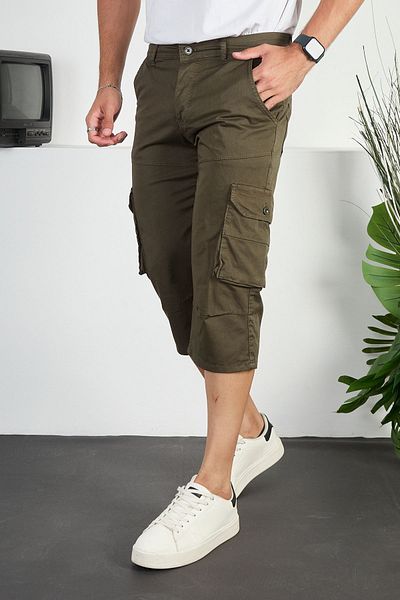 PASSWORD Men's Bermuda Capri - With Cargo Pocket and Lycra