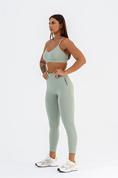 Gymwolves Seamless Sports Bra | Mint | Seamles Bras | Thin Ribbed Model |