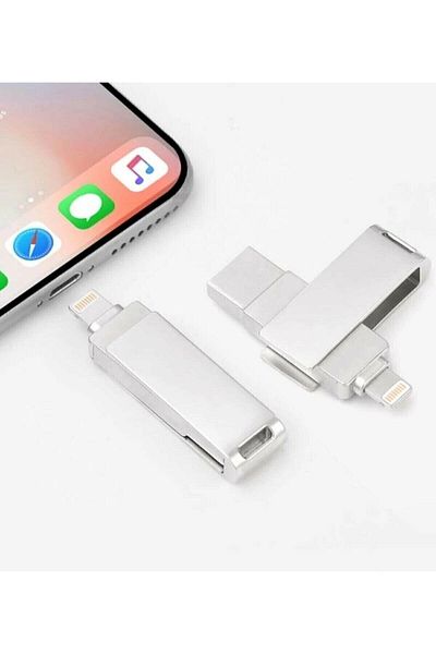 OnDİTech Kensa 64gb Otg Iphone USB Flash Memory - 13 Pro Max 13 Pro 13 Mini Compatible