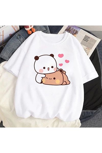 Let's Wear Μπλουζάκι Unisex Bubu Dudu με εμπριμέ γιακά ποδηλάτου Premium