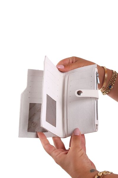 GALB LEATHER Lakoste Leather Women's Wallet - Zippered, Coin Compartment, 20 Card Capacity LK-1001