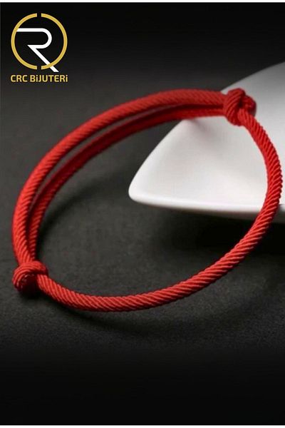 Crc Bijuteri Red Rope Bracelet - Add Luck to Your Elegance!
