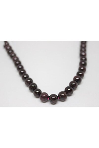 Yasamtohumu Bileklik Boy Lal (GRANAT) (GARNET) Taşı Yarım Dizi 7mm (18CM UZUNLUĞUNDADIR)