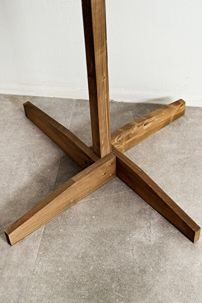 Weblonya Ayaklı Askılık Portmanto Elbise Askısı Ahşap Askı 6025