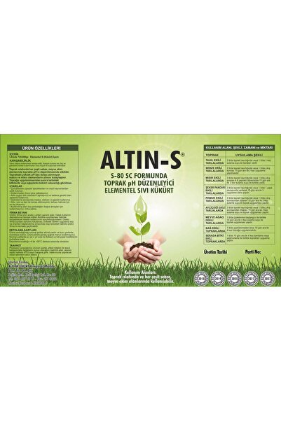 Köseoğlu Kükürt Altın-S Elementel Sıvı Kükürt S-80 SC 20 litre