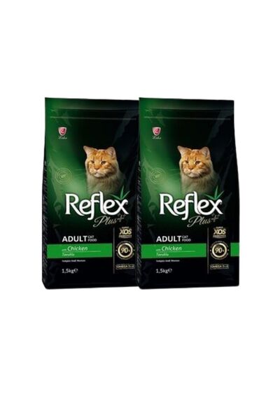 Reflex Plus Tavuklu Yetişkin Kedi Maması 1,5 Kg 2 Adet