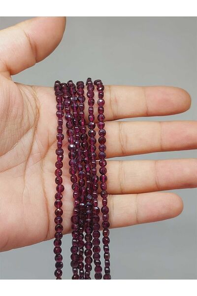Yasamtohumu Bileklik Boy Lal (GARNET) (GRANAT) Taşı Yassı Dizi 2.5*4mm (51208...