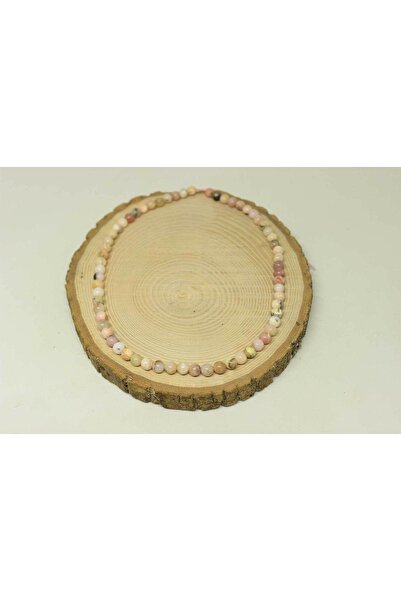 Yasamtohumu سوار بطول 6 ملم من حجر العقيق الوردي - نصف سلسلة ذات جودة ملكية