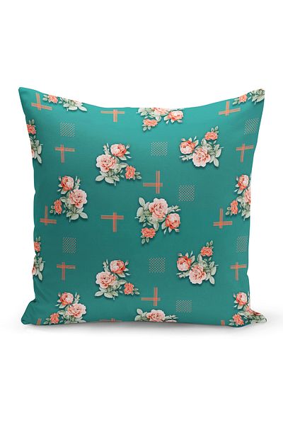Filamente Double Sided Digital Printed 4-Piece Throw Pillow Cover Set - High Quality Washable Micropetek