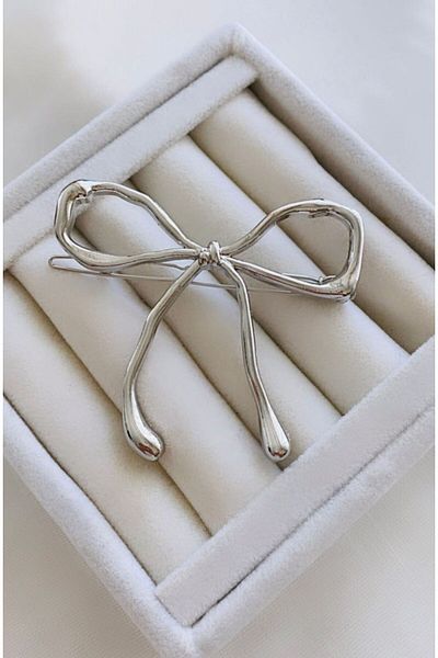VNS Accessories Cataramă cu fundă metalică (7x6 cm)