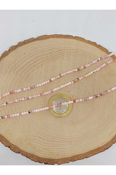 Yasamtohumu Brățară în formă de cub de piatră opală - șuviță de 2 mm (51150) șuviță jumătate (LUNGIME DE 17 CM)