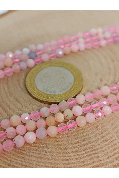 Yasamtohumu Напівсерія каменів морганіту - браслет з фасеточним огранюванням ...