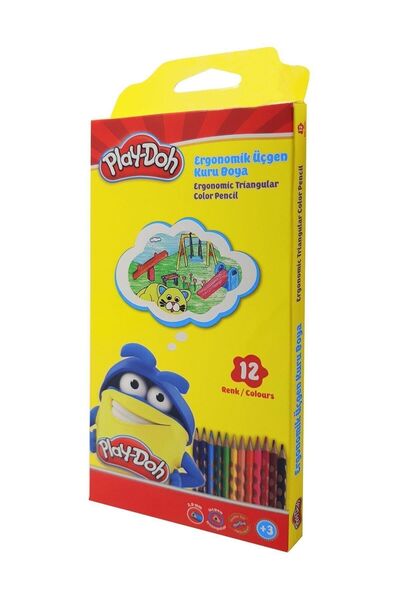 Play Doh Oluklu Kuruboya 12'li