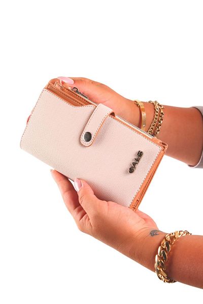 GALB LEATHER Large Size Lakoste Leather Zippered Coin Compartment 20 Card Capacity Women's Wallet LK-1001