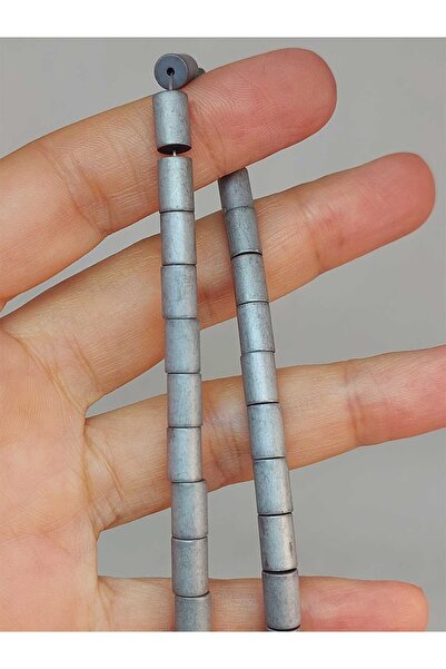 Yasamtohumu 5,5*8 мм Напівсерія браслет з гематиту - довжина 18 см (49610)