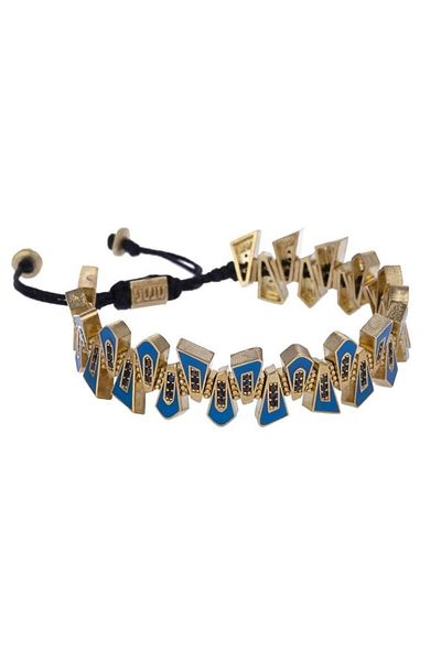 Juju Enameled Bronze Sky Bracelet
