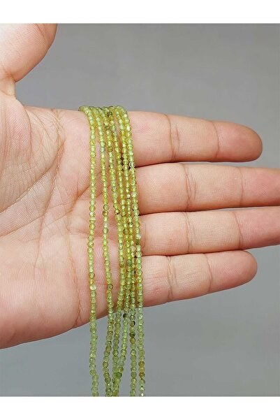 Yasamtohumu Narukvica od peridota, veličina kamena niza - 2*2mm (51124) dužin...