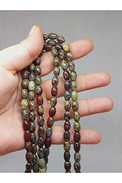 Yasamtohumu 6*8.5mm narukvica od rogača kroj za dečaka, krvavi kamen - dužina...