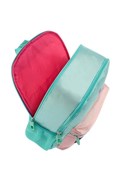 U.S. Polo Assn. BAZA. Geantă de școală Polo Verde Roz - PLCAN24267