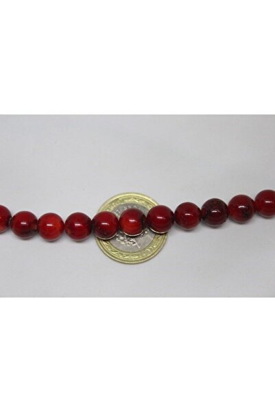 Yasamtohumu 8-9mm koraljna narukvica, dužina polovine niza - 18cm dužine