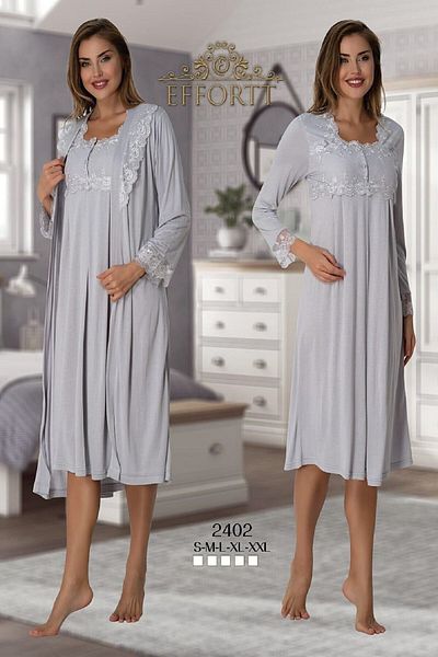 Effort Pijama Set cămașă de noapte și halat de maternitate pentru maternitate