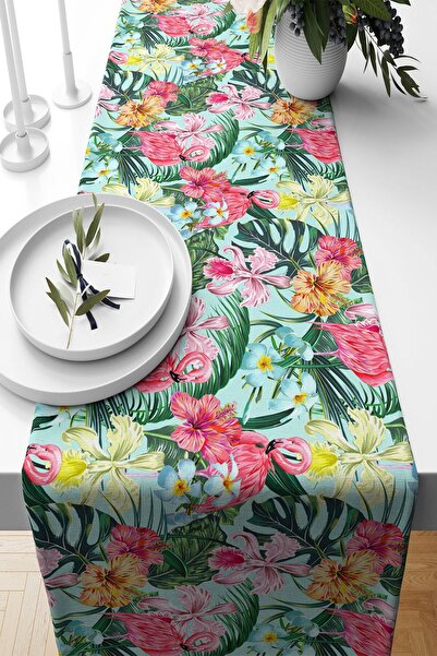 uygun dekor Model tropical cu flamingo, țesătură rezistentă la pete, pentru s...