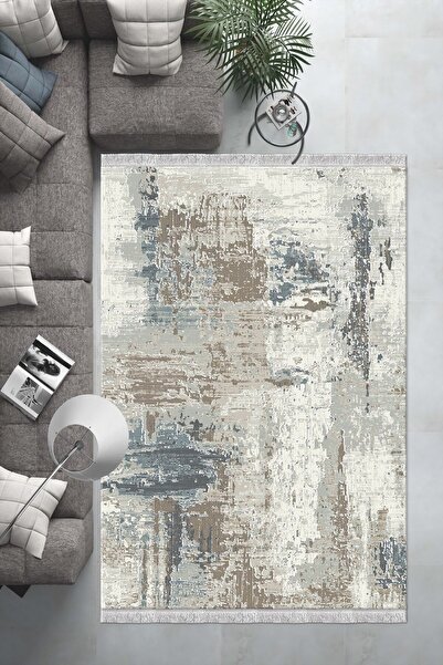 CP Rug Decorative Eskitme Desen Dijital Baskı Yıkanabilir Kaymaz Taban Leke T...