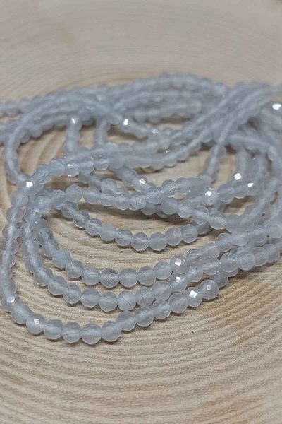 Yasamtohumu Κρυστάλλινο βραχιόλι Quartz Boy Stone - Half Strand 3mm (17cm μήκος)