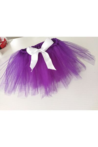 Canbutik تنورة توتو للقطط والكلاب باللون الأرجواني