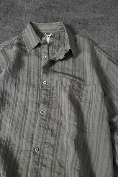 Slatra Green Oversize Linen Men's Shirt - Verona