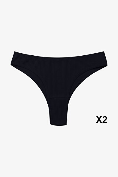 koza iç giyim Kadın 5'li Fitilli Brazilian Külot