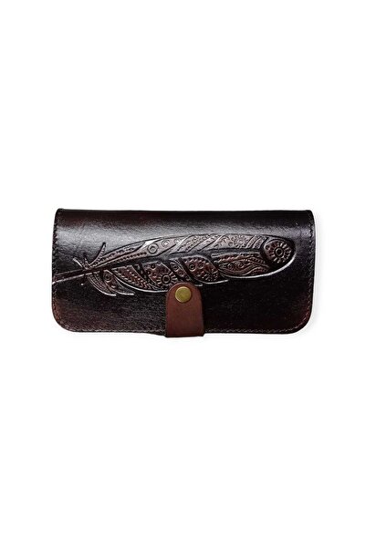 DORART LEATHER Tüy İşlemeli Deri Cüzdan
