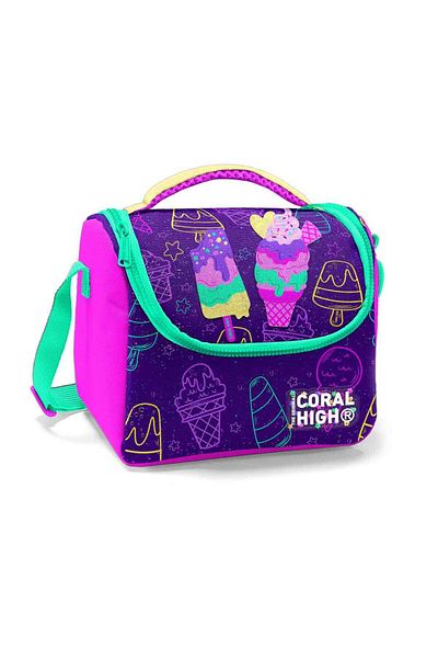 Coral High Lunch Box Ice Cream Patterned - 11888