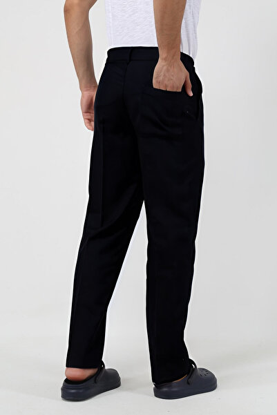BayBayan Erkek Siyah Günlük Kaliteli Dokum Kumaş Likralı Lise Okul Pantolunu